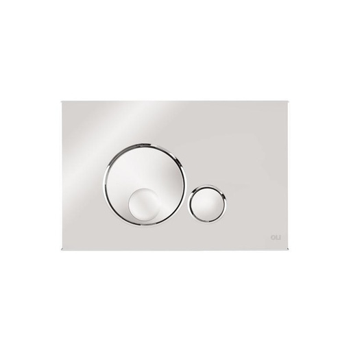 [OLI-879454] Oli 879454 Globe Push Plate Polished Chrome
