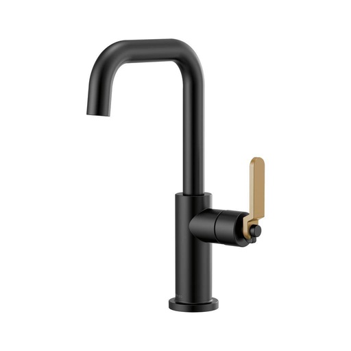 [BRI-61054LF-BLGL] Brizo 61054LF-BLGL Litze Square Spout Bar Faucet Luxe Gold Matte Black