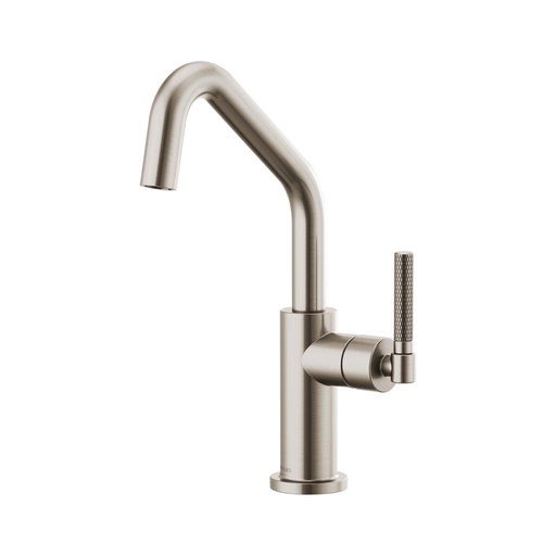 [BRI-61063LF-SS] Brizo 61063LF-SS Litze Angled Spout Knurled Handle Bar Faucet Stainless