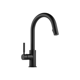 [BRI-63020LF-BL] Brizo 63020LF SOLNA Single Handle Pull Down Kitchen Faucet Matte Black