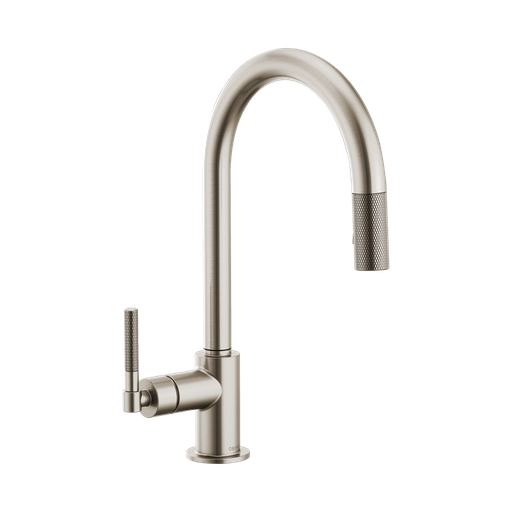 [BRI-63043LF-SS] Brizo 63043LF-SS Litze Arc Spout Pull Down Knurled Handle Stainless