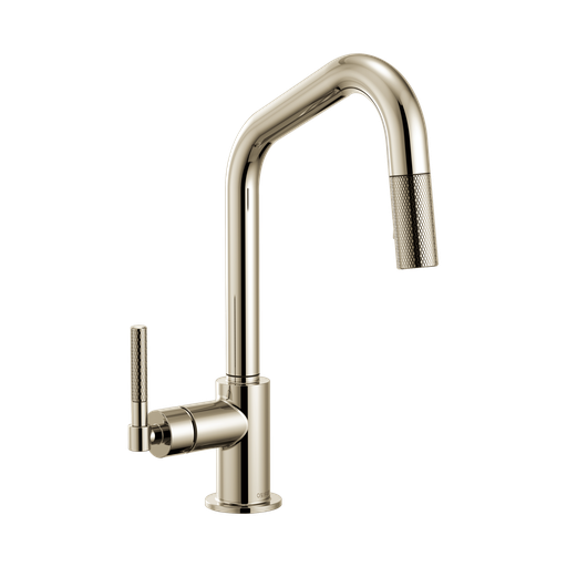 [BRI-63063LF-PN] Brizo 63063LF-PN Litze Pull Down Angled Spout Knurled Handle Faucet Polished Nickel