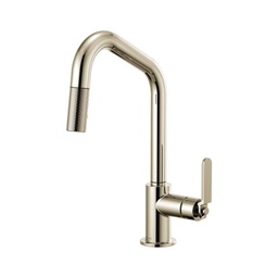 [BRI-63064LF-PN] Brizo 63064LF Litze Pull Down Angled Spout Kitchen Faucet Polished Nickel