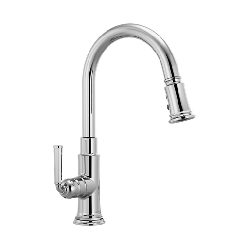 [BRI-63074LF-PC] Brizo 63074LF-PC Rook Single Handle Pull Down Kitchen Faucet Chrome