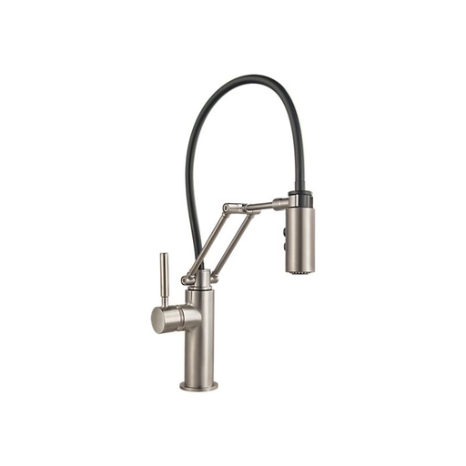 [BRI-63221LF-SS] Brizo 63221LF-SS SOLNA Single Handle Articulating Kitchen Faucet Brilliance Stainless