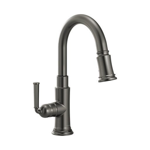 [BRI-63974LF-SL] Brizo 63974LF-SL Rook Single Handle Pull Down Prep Kitchen Faucet Luxe Steel