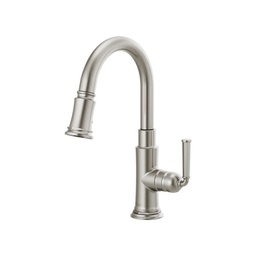 [BRI-63974LF-SS] Brizo 63974LF Rook Single Handle Pull Down Prep Kitchen Faucet Stainless