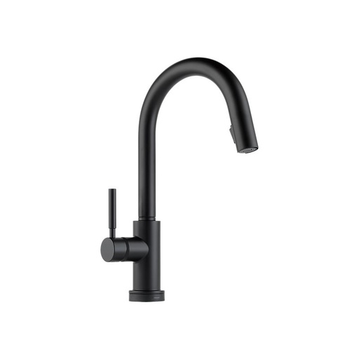[BRI-64020LF-BL] Brizo 64020LF-BL SOLNA Single Handle Pull Down Smart Touch Kitchen Faucet Matte Black