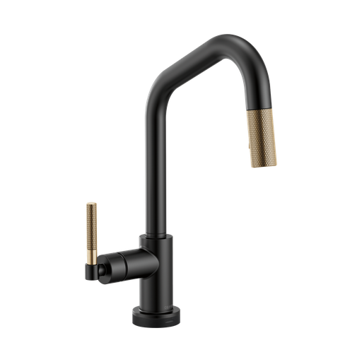 [BRI-64063LF-BLGL] Brizo 64063LF-BLGL Litze Smart Touch Pull Down Angled Spout Faucet Luxe Gold Matte Black