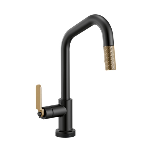[BRI-64064LF-BLGL] Brizo 64064LF-BLGL Litze Smart Touch Pull Down Angled Spout Faucet Luxe Gold Matte Black