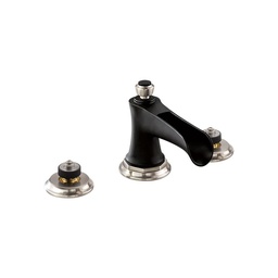 [BRI-65361LF-NKBLLHP] Brizo 65361LF Rook Widespread Lavatory Faucet Less Handles