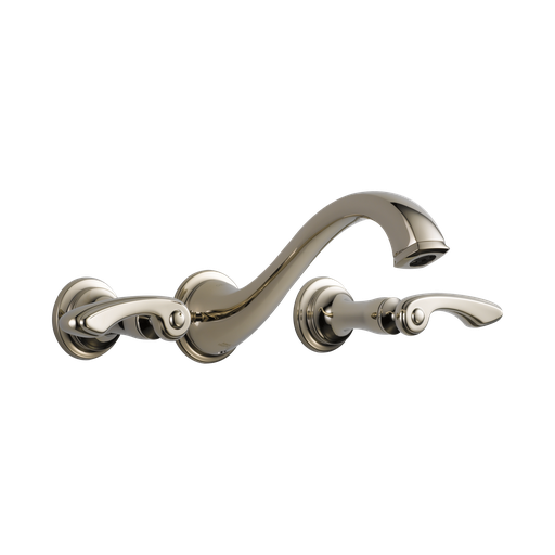 [BRI-65885LF-PNLHP] Brizo 65885LF-PNLHP Charlotte Wall Mount Lavatory Faucet Less Handles Polished Nickel
