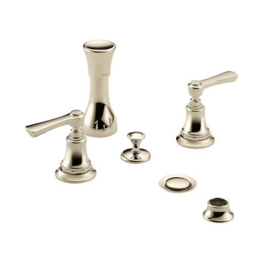 [BRI-68460-PNLHP] Brizo 68460-PNLHP Rook Widespread Bidet Less Handles Brilliance Polished Nickel