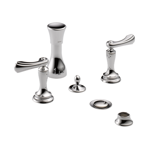 [BRI-68485-PCLHP] Brizo 68485-PCLHP Charlotte Mount Bidet Faucet Less Handles Polished Chrome