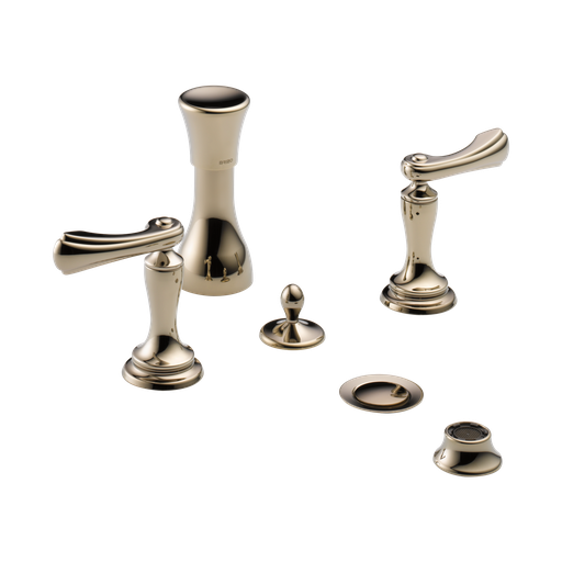 [BRI-68485-PNLHP] Brizo 68485-PNLHP Charlotte Mount Bidet Faucet Less Handles Brilliance Polished Nickel