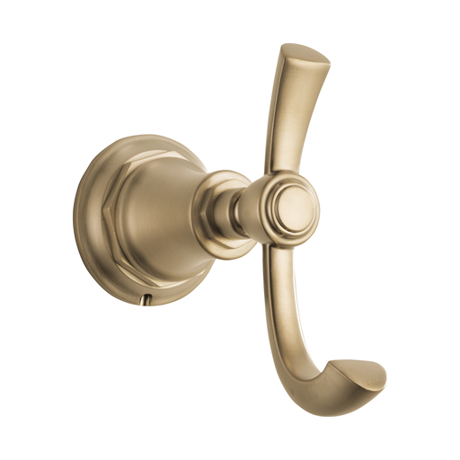 [BRI-693561-GL] Brizo 693561-GL Rook Double Robe Hook Brilliance Luxe Gold