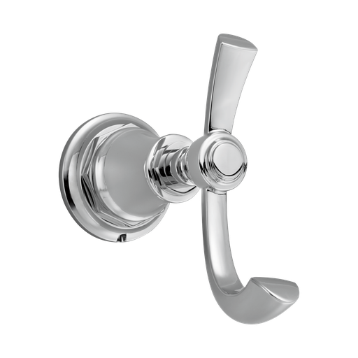 [BRI-693561-PC] Brizo 693561-PC Rook Double Robe Hook Polished Chrome