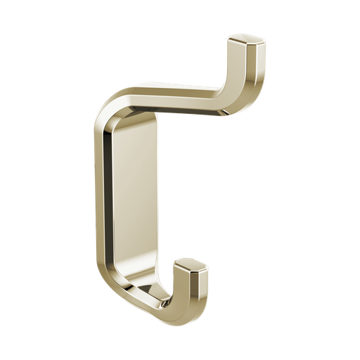 [BRI-693598-PN] Brizo 693598-PN Levoir Double Robe Hook Brilliance Polished Nickel