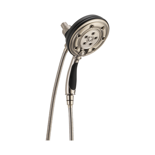 [BRI-86200-NKBL-2.5] Brizo 86200-NKBL-2.5 Essential Classic Round H2Okinetic 2.5 GPM Shower Matte Black Brilliance Luxe Nickel