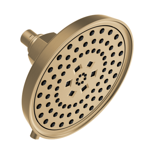 [BRI-87476-GL] Brizo 87476-GL Invari H2Okinetic Round Multi-Function Showerhead Brilliance Luxe Gold