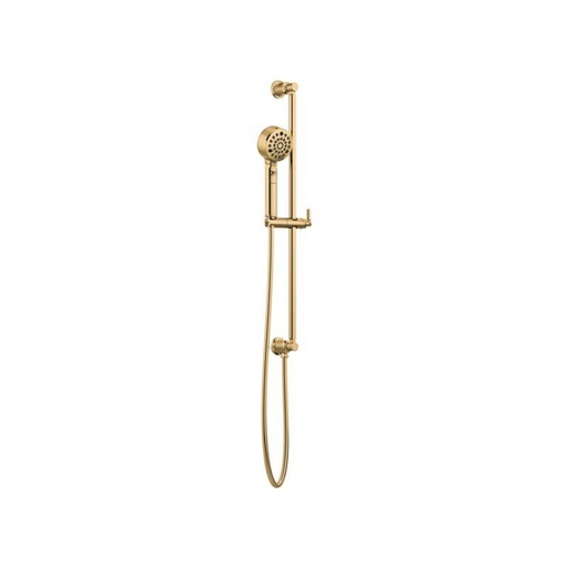 [BRI-88776-PG] Brizo 88776-PG Invari H2Okinetic Multi Function Slide Bar Handshower Polished Gold