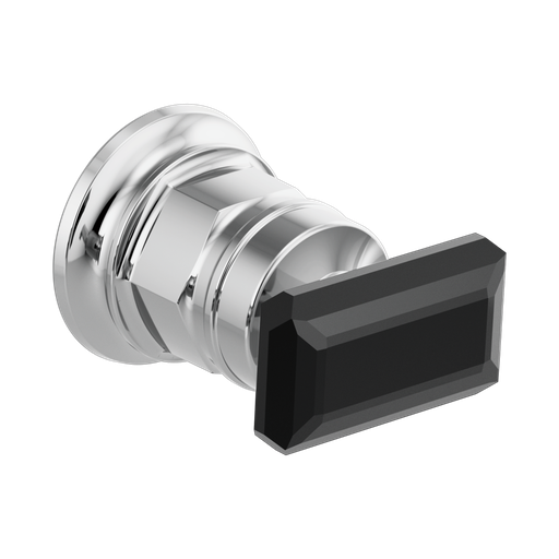 [BRI-HK5876-PCBC] Brizo HK5876-PCBC Invari Wallmount Lavatory Crystal Lever Handle Kit Polished Chrome Black Crystal Accent