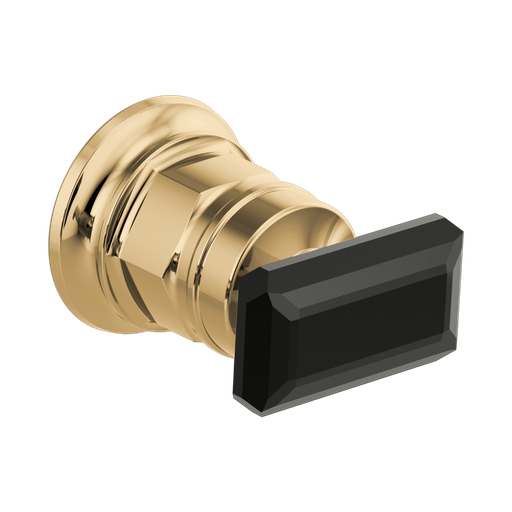 [BRI-HK5876-PGBC] Brizo HK5876-PGBC Invari Wallmount Lavatory Crystal Lever Handle Kit Brilliance Polished Gold Black Crystal Accent