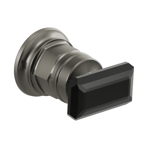[BRI-HK5876-SLBC] Brizo HK5876-SLBC Invari Wallmount Lavatory Crystal Lever Handle Kit Luxe Steel Black Crystal Accent
