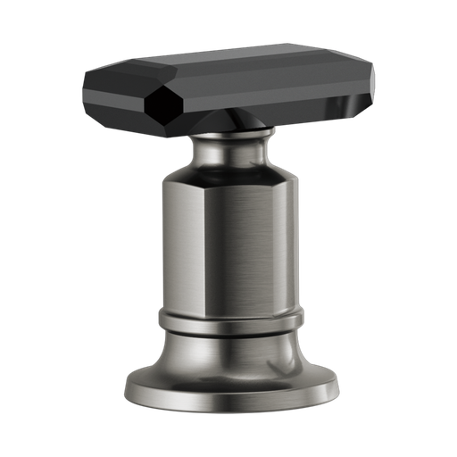 [BRI-HK676-SLBC] Brizo HK676-SLBC Invari Roman Tub Crystal Lever Handle Kit Luxe Steel Black Crystal Accent