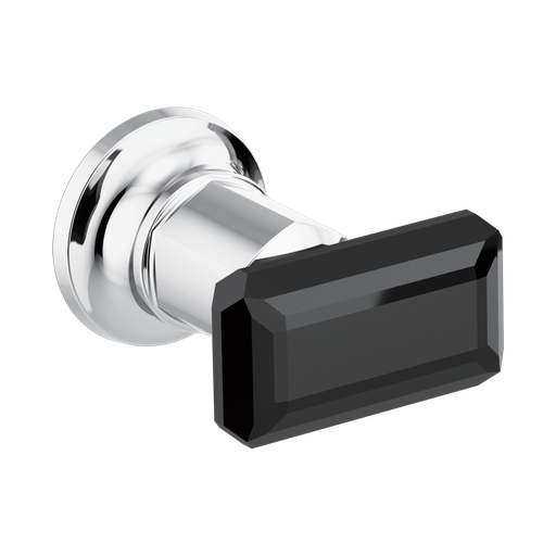 [BRI-HK70476-PCBC] Brizo HK70476-PCBC Invari Two-Handle Wall Mount Tub Filler Handle Kit Polished Chrome Black Crystal Accent