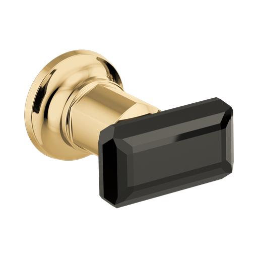[BRI-HK70476-PGBC] Brizo HK70476-PGBC Invari Two-Handle Wall Mount Tub Filler Handle Kit Brilliance Polished Gold Black Crystal Accent