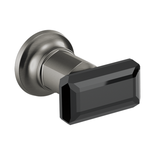 [BRI-HK70476-SLBC] Brizo HK70476-SLBC Invari Two-Handle Wall Mount Tub Filler Handle Kit Luxe Steel Black Crystal Accent