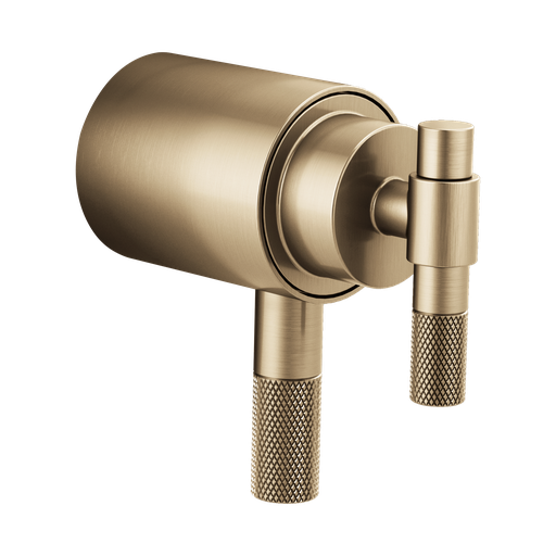 [BRI-HL6033-GL] Brizo HL6033-GL Litze Thermostatic Trim T-Lever Handle Kit Brilliance Luxe Gold