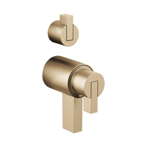 [BRI-HL7532-GL] Brizo HL7532-GL Litze Thermostatic Valve With Diverter Trim Handle Kit Brilliance Luxe Gold