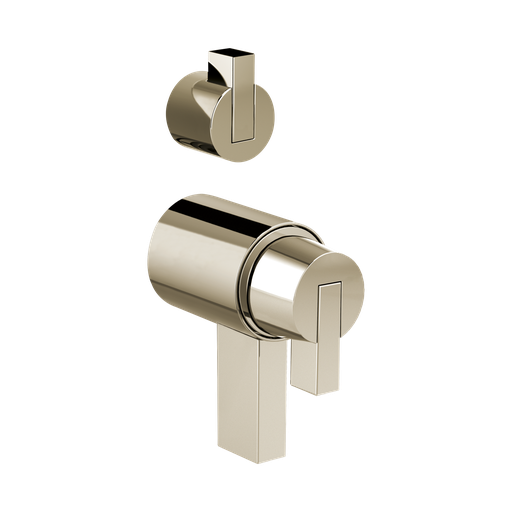 [BRI-HL7532-PN] Brizo HL7532-PN Litze Thermostatic Valve With Diverter Trim Handle Kit Brilliance Polished Nickel