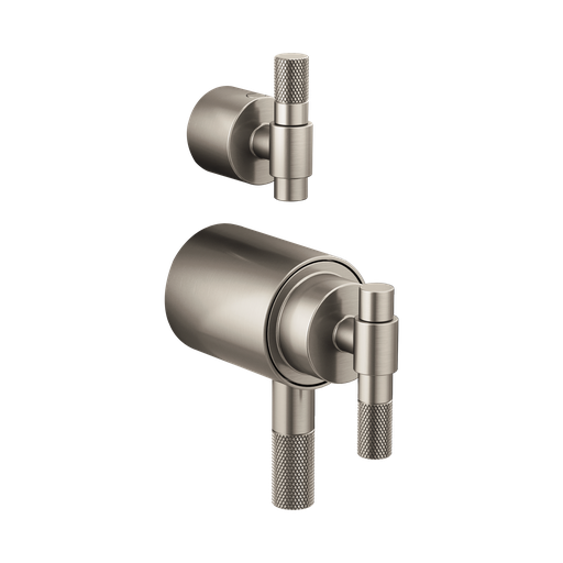 [BRI-HL7533-NK] Brizo HL7533-NK Litze Thermostatic Valve With Diverter Trim Handle Kit Brilliance Luxe Nickel