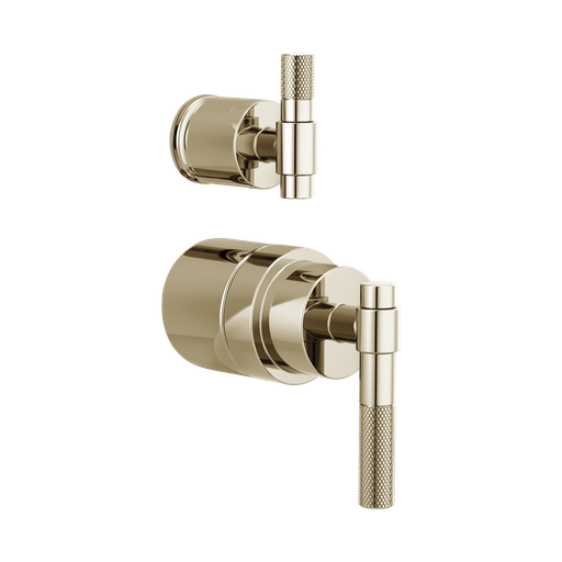 [BRI-HL75P33-PN] Brizo HL75P33-PN Litze Pressure Balance Valve Trim T-Lever Handle Kit Brilliance Polished Nickel