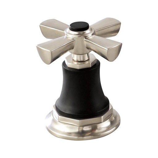 [BRI-HX5361-NKBL] Brizo HX5361-NKBL Lavatory Cross Handle Kit Luxe Nickel Matte Black