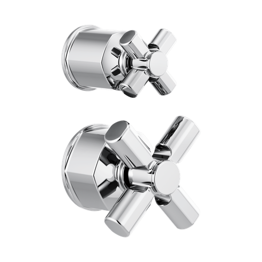 [BRI-HX75P76-PC] Brizo HX75P76-PC Invari Pressure Balance Valve Diverter Trim Cross Handle Kit Polished Chrome
