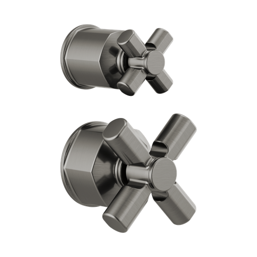 [BRI-HX75P76-SL] Brizo HX75P76-SL Invari Pressure Balance Valve Diverter Trim Cross Handle Kit Brilliance Luxe Steel