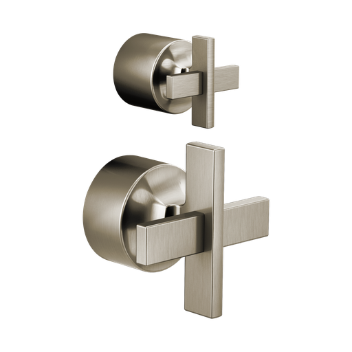 [BRI-HX75P98-NK] Brizo HX75P98-NK Levoir Pressure Balance Valve With Diverter Trim Handle Kit Brilliance Luxe Nickel
