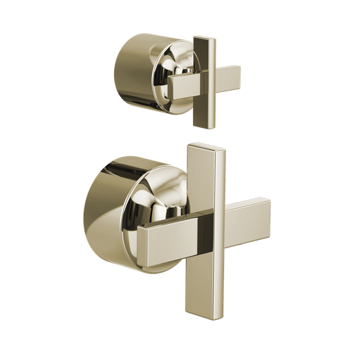[BRI-HX75P98-PN] Brizo HX75P98-PN Levoir Pressure Balance Valve With Diverter Trim Handle Kit Brilliance Polished Nickel