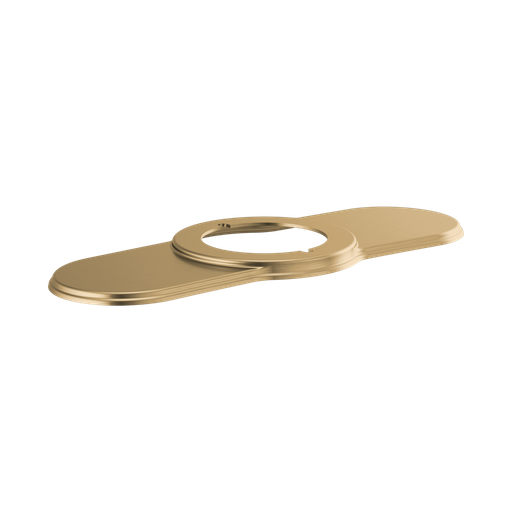 [BRI-RP100324GL] Brizo RP100324GL Invari Single Handle Deckmount Lavatory Escutcheon Brilliance Luxe Gold
