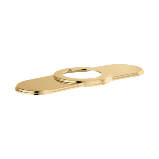 [BRI-RP100324PG] Brizo RP100324PG Invari Single Handle Deckmount Lavatory Escutcheon Brilliance Polished Gold