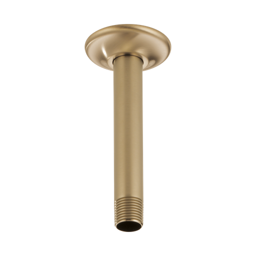 [BRI-RP48985GL] Brizo RP48985GL Essential 6" Ceiling Mount Shower Arm And Round Flange Brilliance Luxe Gold
