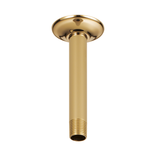 [BRI-RP48985PG] Brizo RP48985PG Essential 6" Ceiling Mount Shower Arm And Round Flange Brilliance Polished Gold