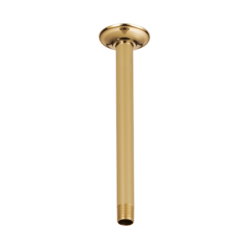[BRI-RP48986PG] Brizo RP48986PG Essential 10" Ceiling Mount Shower Arm And Round Flange Brilliance Polished Gold