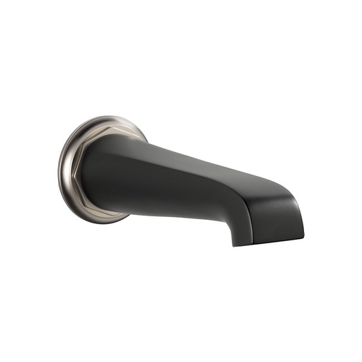 [BRI-RP78582NKBL] Brizo RP78582NKBL Rook Non Diverter Tub Spout Luxe Nickel / Matte Black