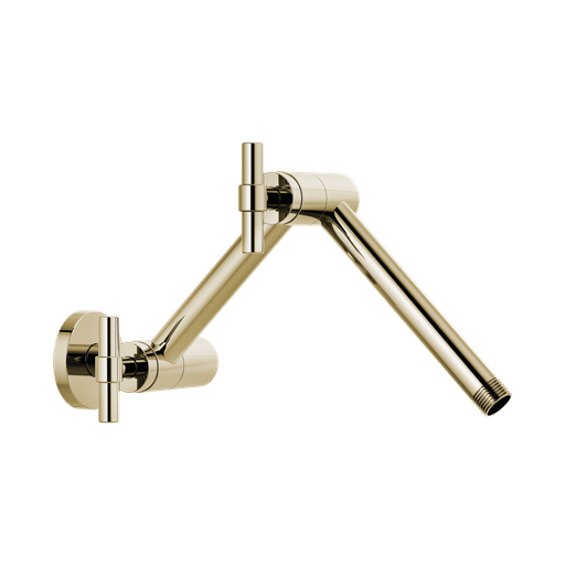 [BRI-RP81434PN] Brizo RP81434PN Litze Wall Mount Shower Arm And Flange Brilliance Polished Nickel