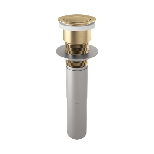 [BRI-RP81627GL] Brizo RP81627GL Push Pop-Up Drain Without Overflow Brilliance Luxe Gold